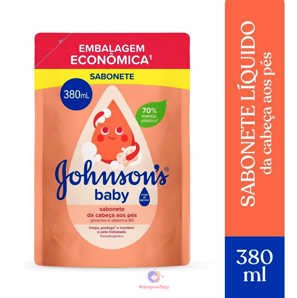 Sabonete Líquido de Glicerina Johnson's Baby Refil 380ml
