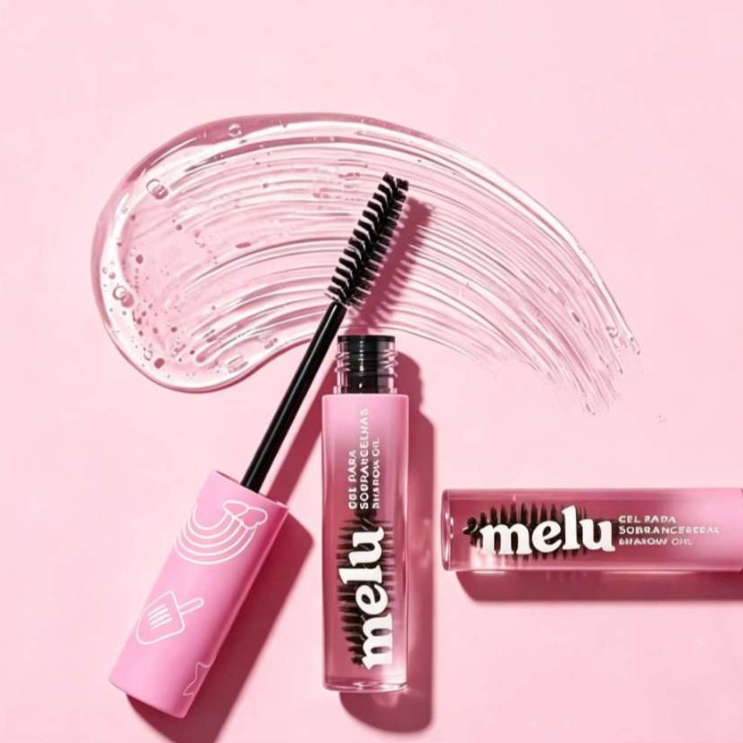 Gel Modelador Incolor para Sobrancelhas Melu by Ruby Rose Nova Embalagem Efeito Natural Fixação para Sobrancelhas e Cíli