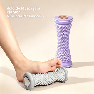 Rolo de Massagem para Fascia Plantar, Massageador Relaxante para Pés, Material TPR