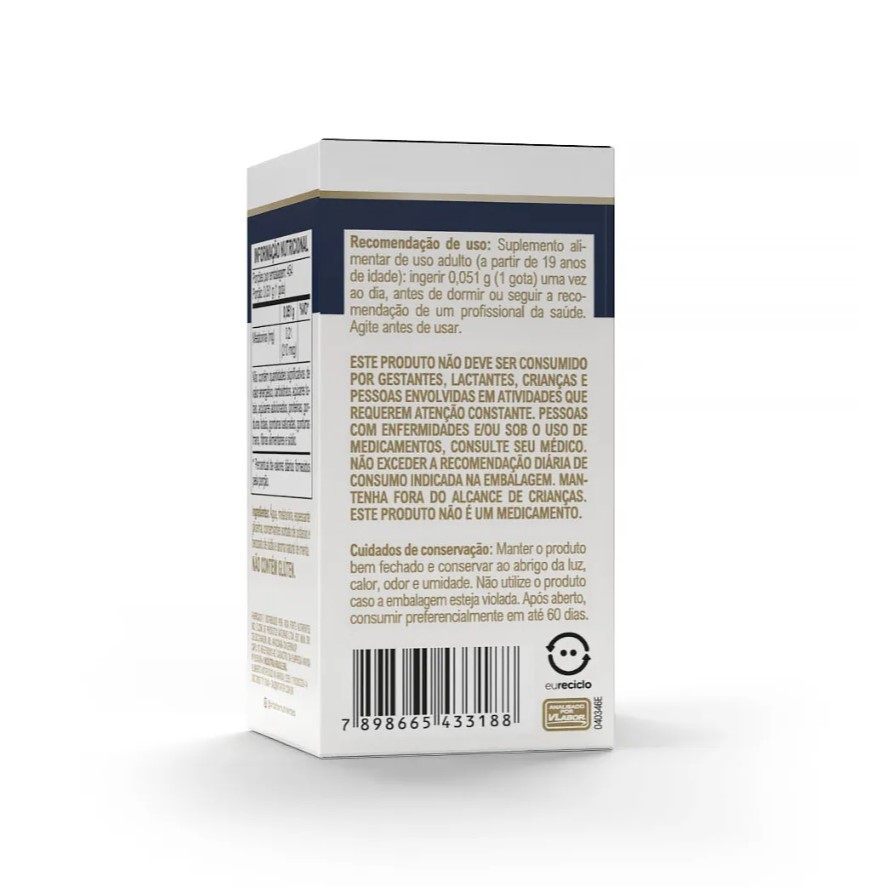 Suplemento De Melatonina 20ml Menta Vitafor — imagem 2 de 2