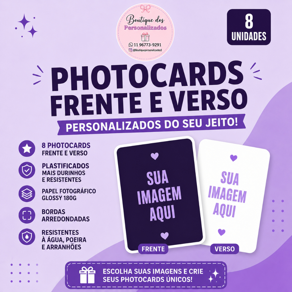 Photocard Personalizado_FRENTE E VERSO