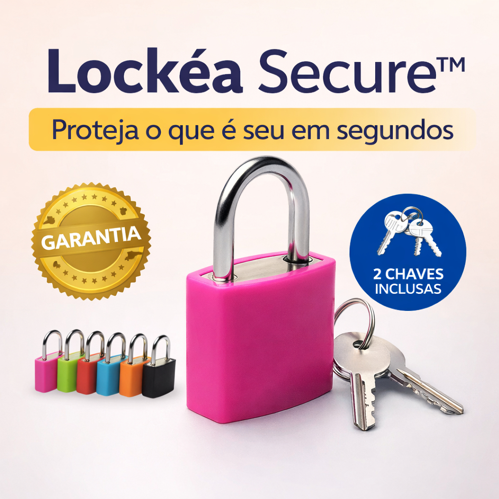 Cadeado Colorido VIagens Bolsa Mala Armario