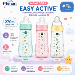 Mamadeira MAM Easy Active 270ml Original Bico 2 +2 Meses