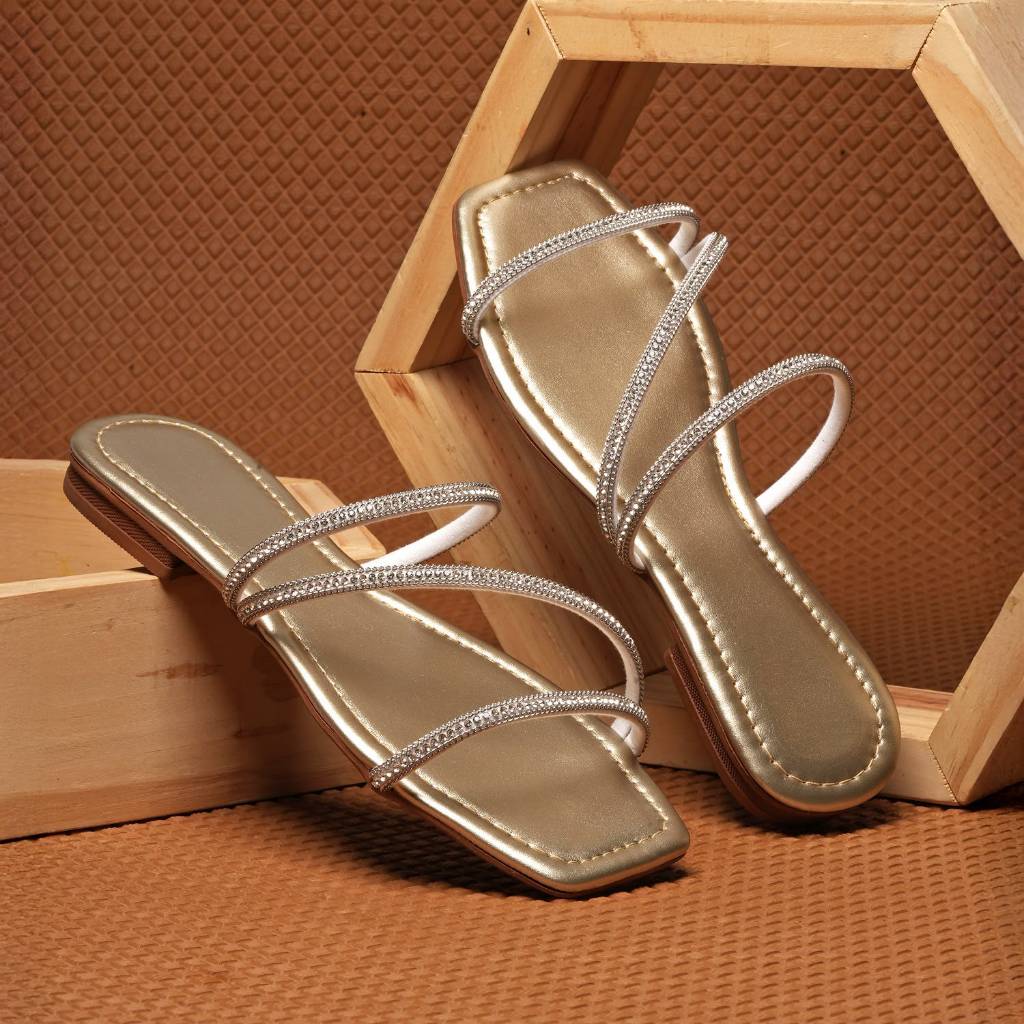 Chinelo Feminino Rasteirinha Tira de Strass Super Confortável Sola Antiderrapante Lançamento 2026