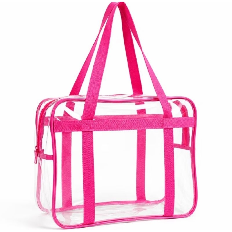 bolsa transparente plastico pvc cristal p/maternidade praia piscina multiuso