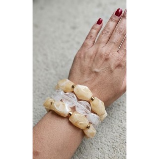 KIT 3 PULSEIRAS RESINA LUXO