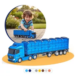 Caminhão Infantil Menino Miniatura Mercedes Benz Actros Graneleiro