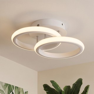 Luminaria Teto Pendente Led Plafon de Sobrepor Branco Redonda 3 Cores para Quarto Sala Corredor Luminaria Teto Bancada
