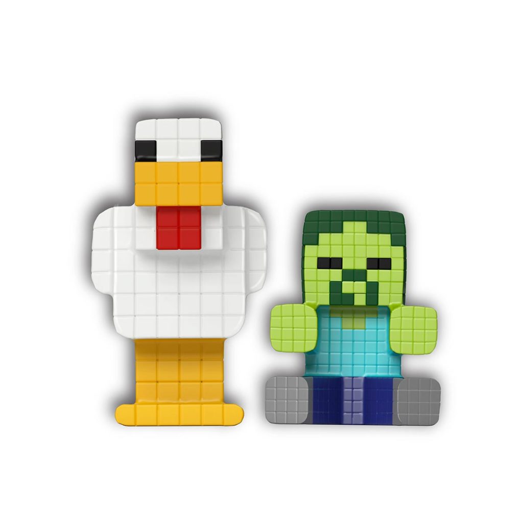 2 Bonecos Zumbi e Galinha - Goo Jit Zu Minecraft · foto 2