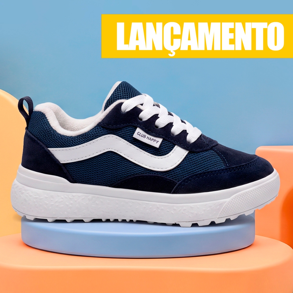 Tenis Infantil Menino Menina Unissex Club Happy Volta As Aulas Escolar
