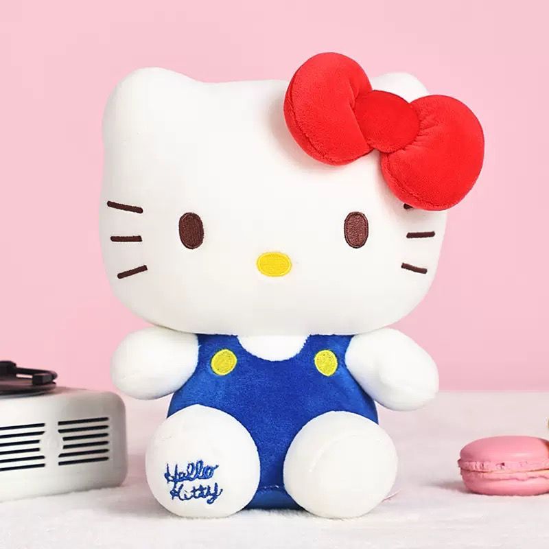 Pelúcia Hello Kitty  Fofa 35cm / 45cm – Boneca de Pelúcia Macia para Presente e Decoração
