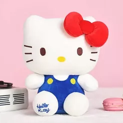 Pelúcia Hello Kitty Fofa 35cm / 45cm – Boneca de Pelúcia Macia para Presente e Decoração
