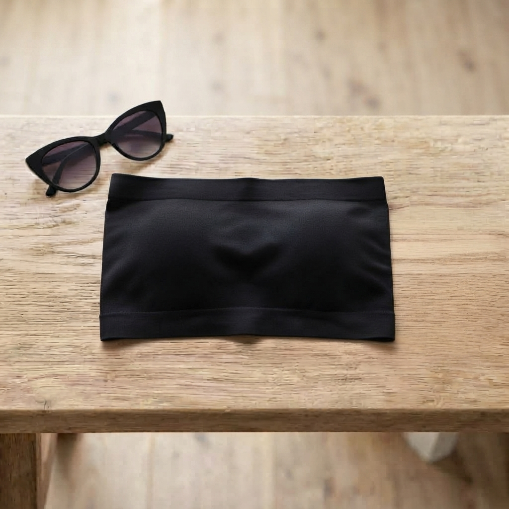 Top Tube Cropped Básico Feminino Tomara que Caia Suplex Confortável Verão Ajustado Casual