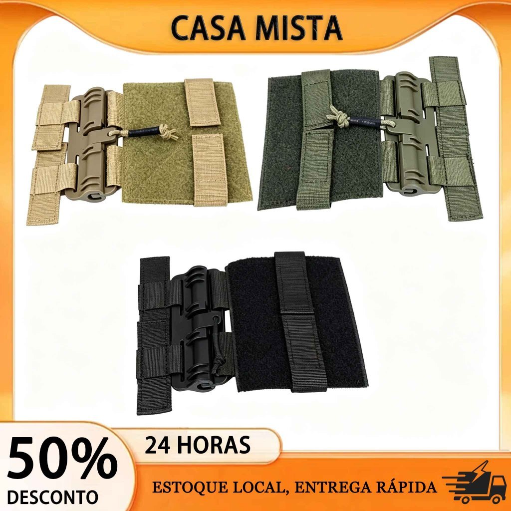 Kit Fivela Liberação Rápida Deslizante Removível para Colete