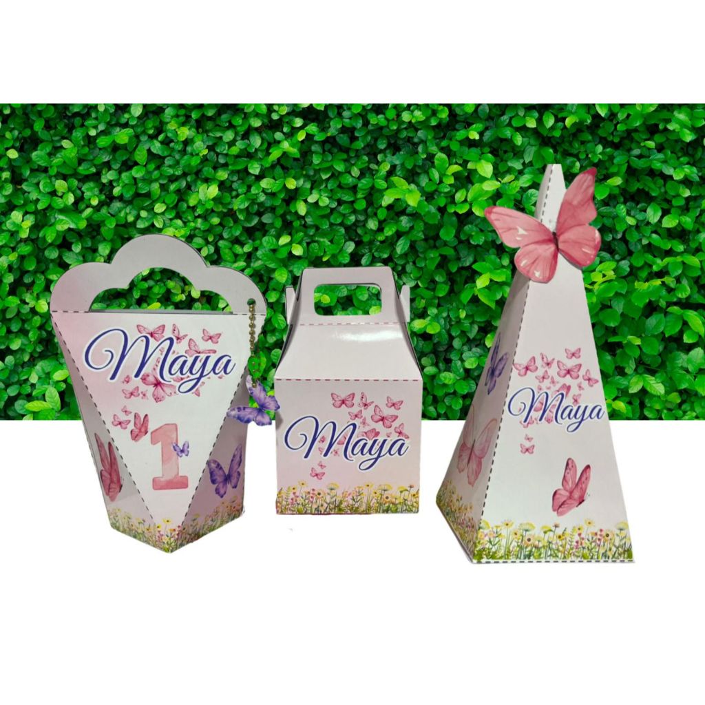 KIT Caixinhas Personalizadas JARDIM DAS BORBOLETAS | Mimos, lembrancinhas, caixinhas, Aniversário e Decoração.