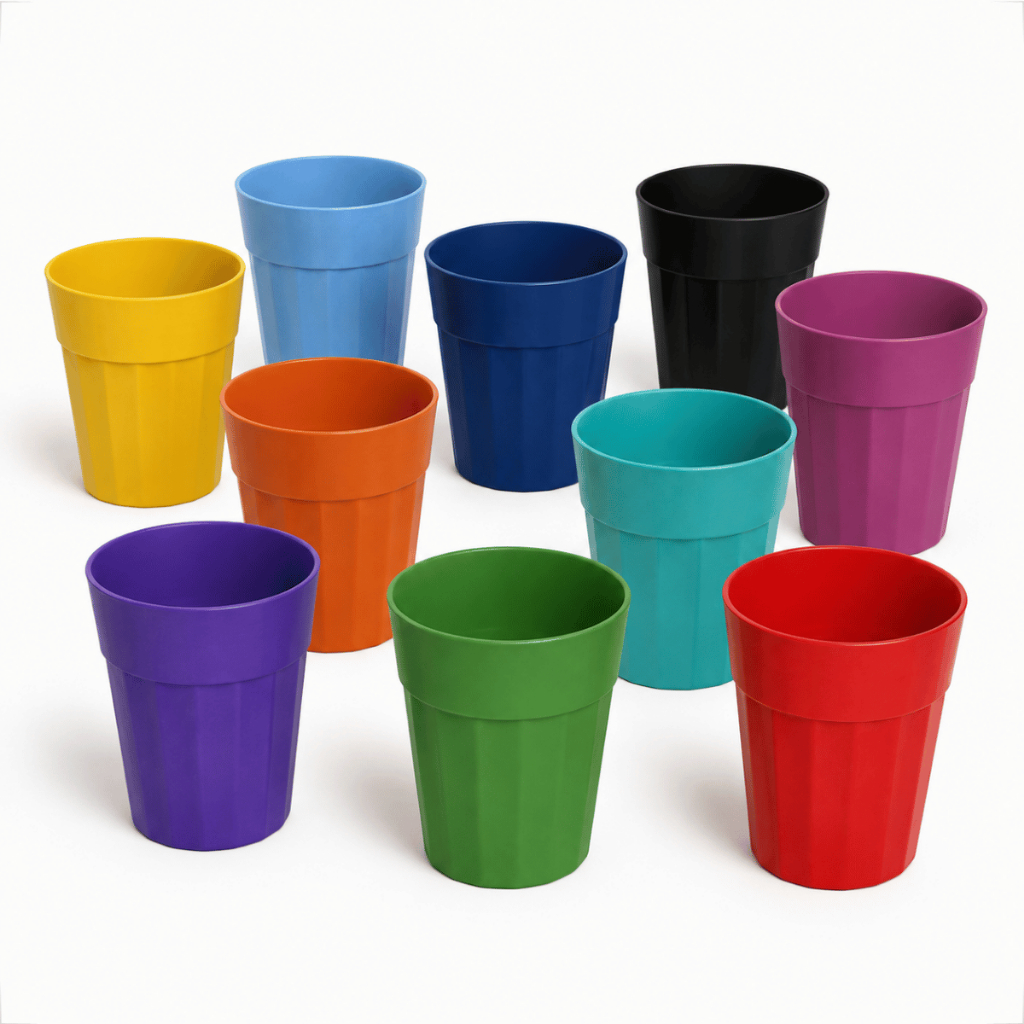 Kit 10 Unidades Copo Plastico Colorido 350ml para Festa Infantil