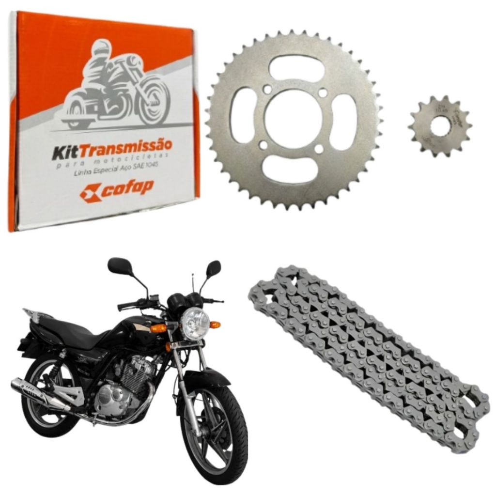 Kit Relacao Tração Transmissão Suzuki Yes 125 Intruder 2004 2005 2006 2007 2008 2009 2010 2011 À 2017 Original Cofap
