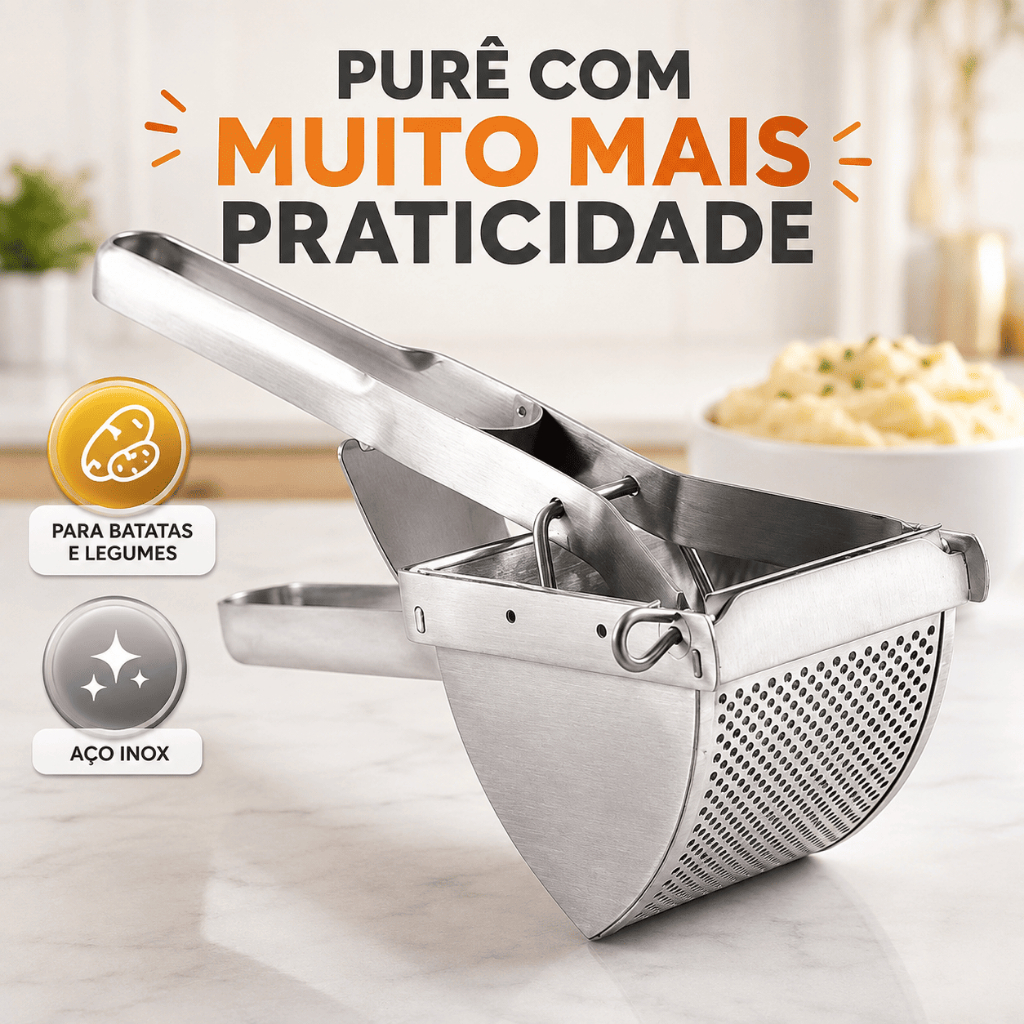 Espremedor Batata Amassador Inox Legumes Batata Purê