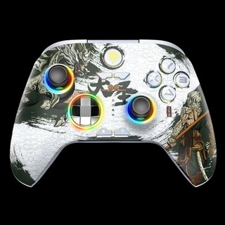 EasySMX X15 Controle de jogo sem fio Bluetooth Gamepad Compatível PC/TV/Celular/Steam RGB Efeito Hall Black Myth Wuko