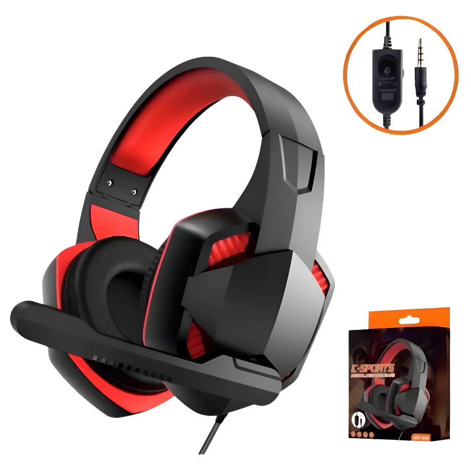 Fone de Ouvido Headset Gamer Led RGB  Microfone USB P2 PC Computador Celular Headphone Videogame