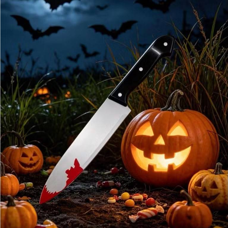 1/3/5 Peças Faca Sangrenta Halloween Plastico Festas Assustador Tematico