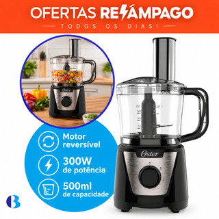 Multiprocessador Oster OMPR680 500ml 300W Motor Reversível - 127v
