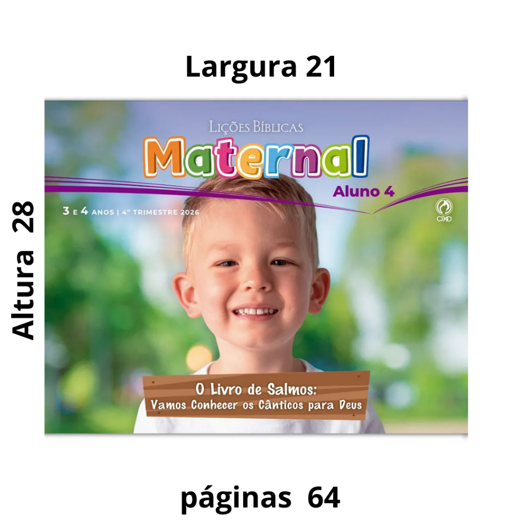 Revista Lições Bíblica Maternal Aluno 4º Trimestre 2026 · foto 2