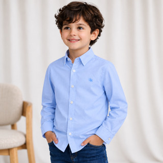 Camisa Infantil Social Manga Longa Menino Masculino