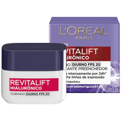Creme Anti-idade Hidratante Revitalift Hialurônico Diurno FPS 20 - 49g - Loréal