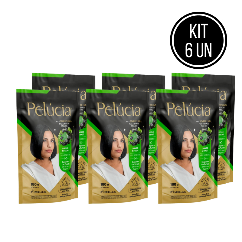 KIT 6 HENÊ PELÚCIA MORENA DESEJADA POUCH