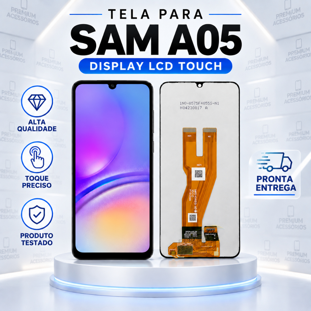 Tela Display Frontal Compatível A05 (ATUALIZADO VERSAO NOVO ) A055 A055f - A Pronta Entrega