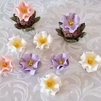 apliques flores para doces em pasta americana,20,30,50.