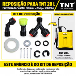 Kit de Reparo para Pulverizador TNT 20 Litros Manual