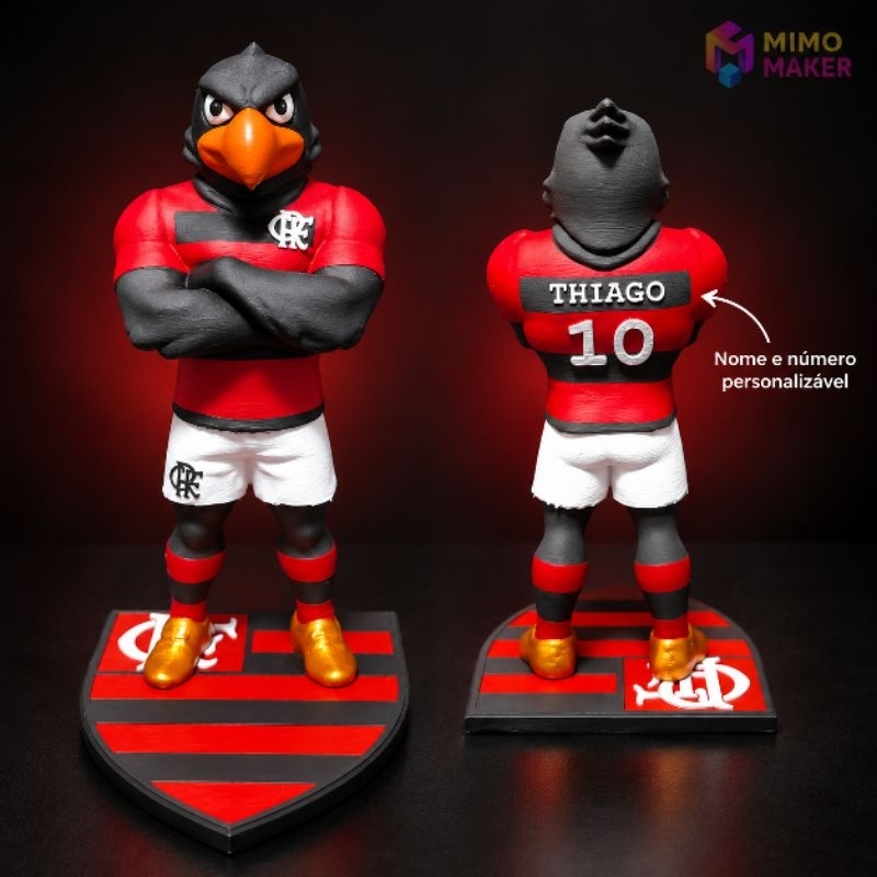 Urubu - Mascote do FLAMENGO (18cm)