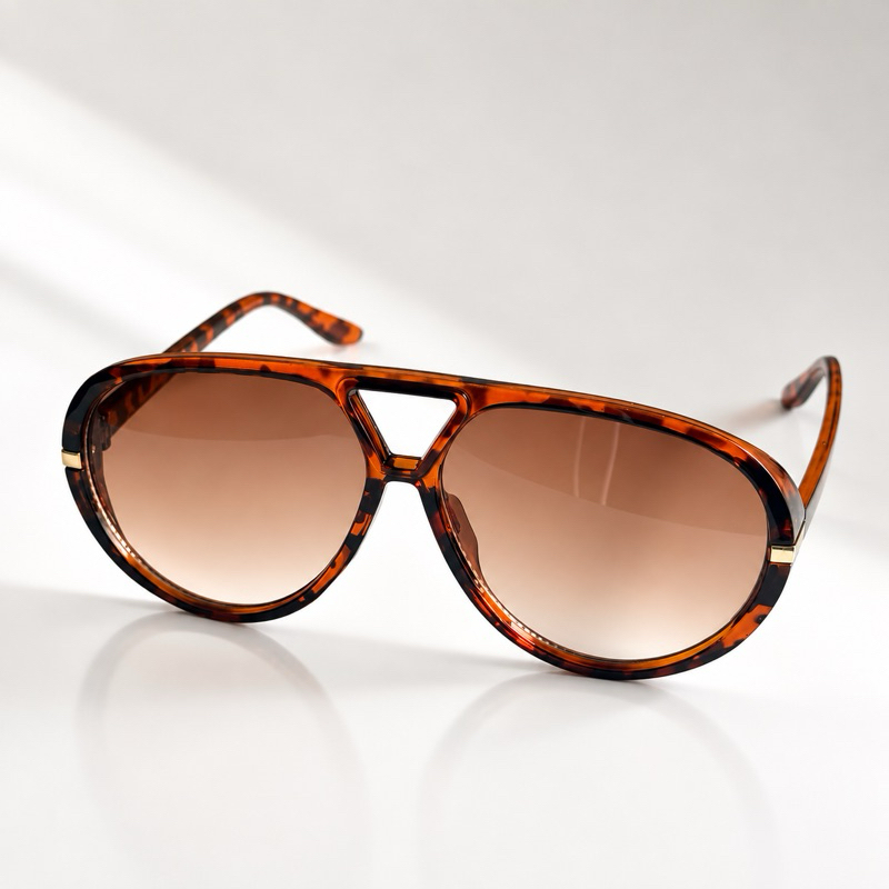Óculos de Sol Aviador Premium Ponte Dupla Retrô com Proteção UV400 Unissex Tendência no Inverno