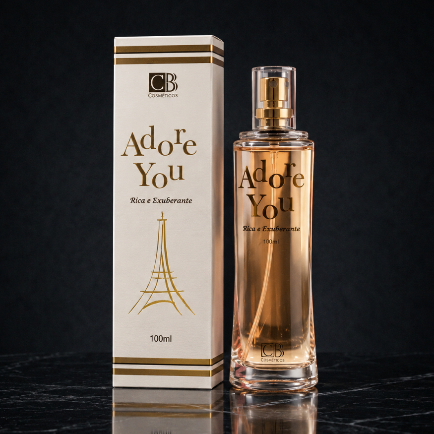 Perfume Adore You 100ml – Floral Doce e Marcante | Deo Colônia Feminina