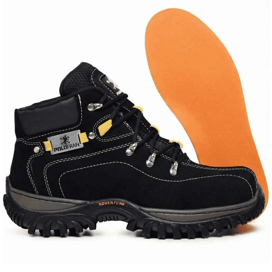 Bota Botina Adventure Polo Fran Coturno Preto Masculino