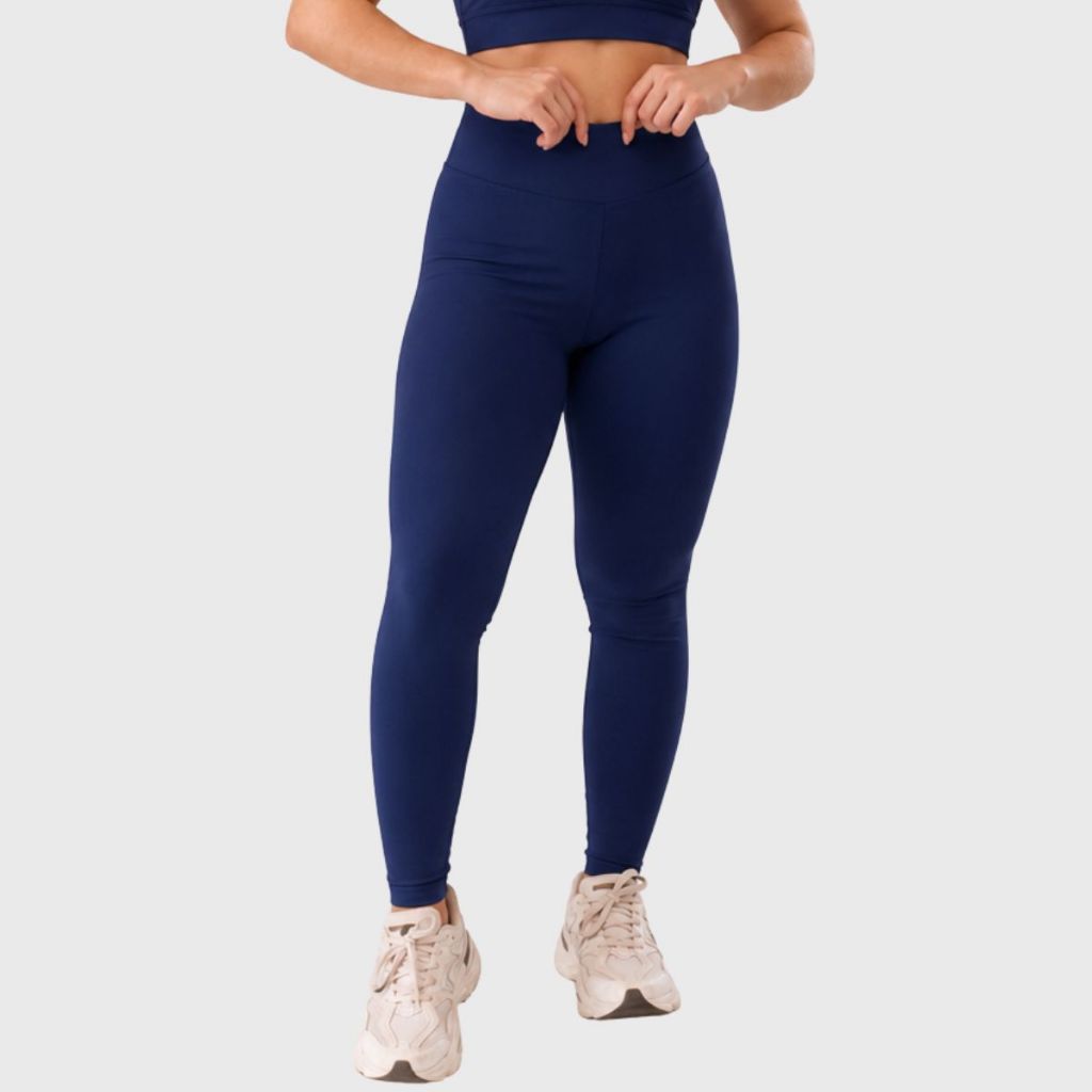 Legging Fitness Poliamida Zero Transparência com Proteção UV50 Compressão Alta Sustentação Academia