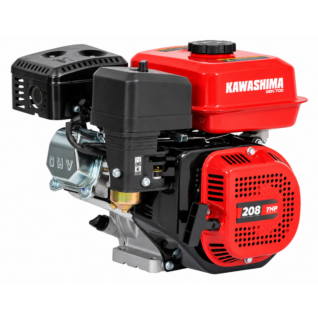 Motor A Gasolina Kawashima GEN 700 7HP 208cc 4T OHV Partida Manual