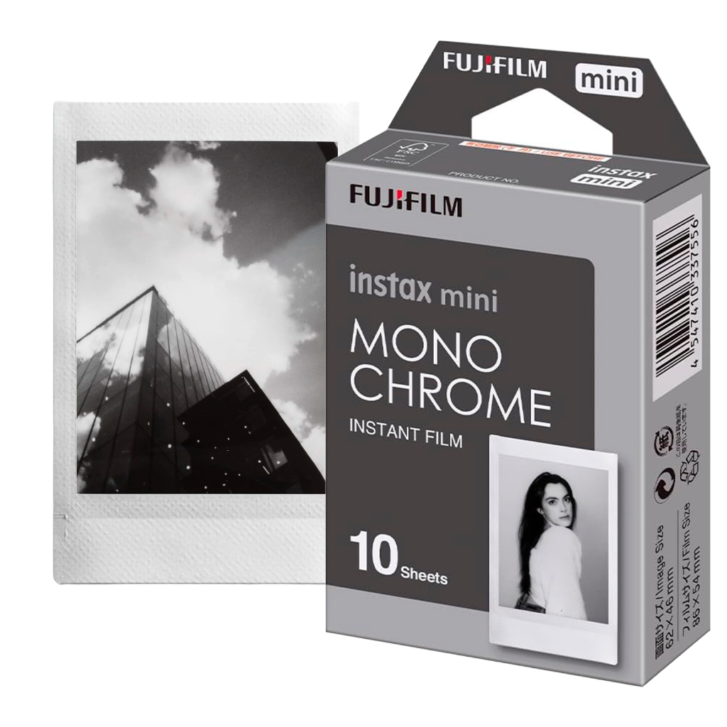 Filme Instax Mini Monochrome (Preto e Branco) FujiFIlm Para Mini 12 e Mini 13 - 10 Fotos