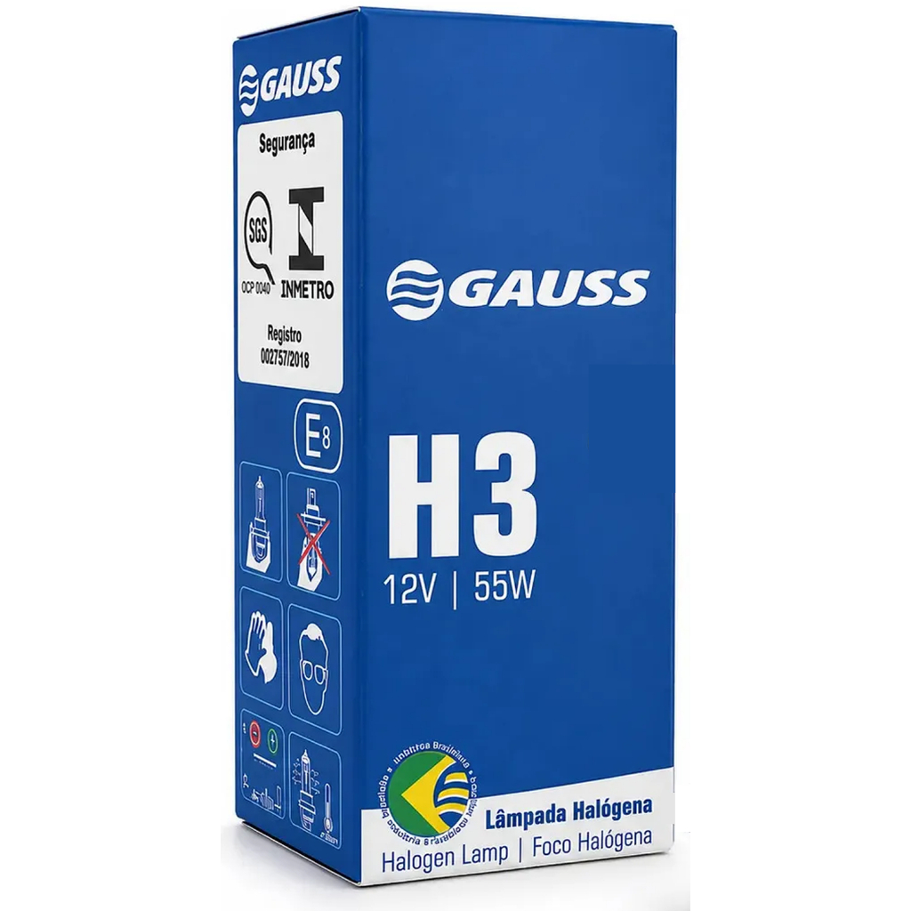 Lâmpada Elétrica Gauss H3 55W 3200K Luz Dentista Refletor Cadeira Odontológica — imagem 2 de 2