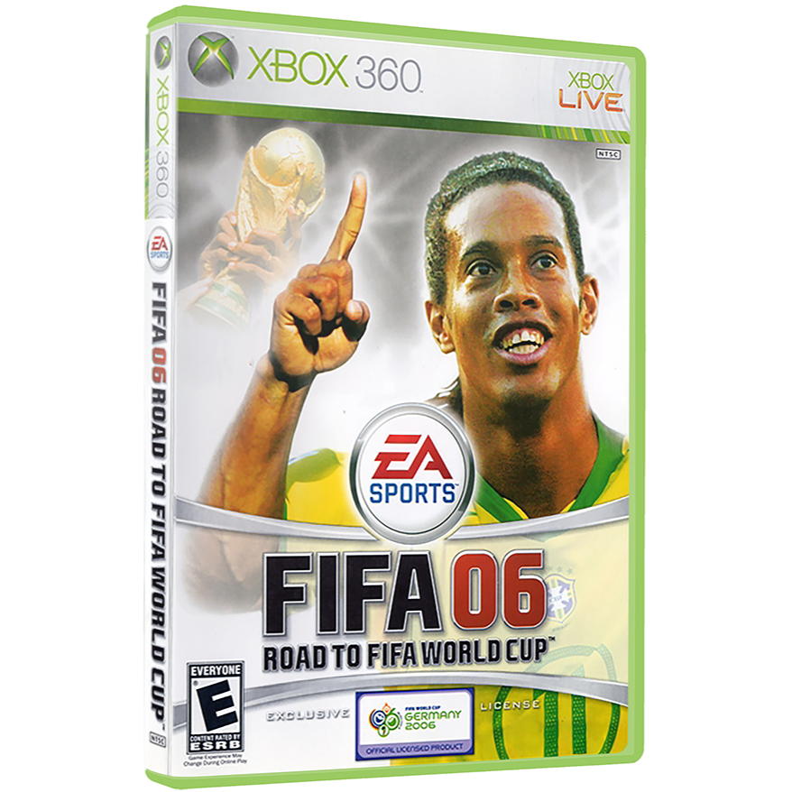 FIFA 06: Road to FIFA World Cup - Xbox 360 - APENAS Desbloq/RGH/LTU - Capa Premium Hd - Midia Fisica - Box Verde
