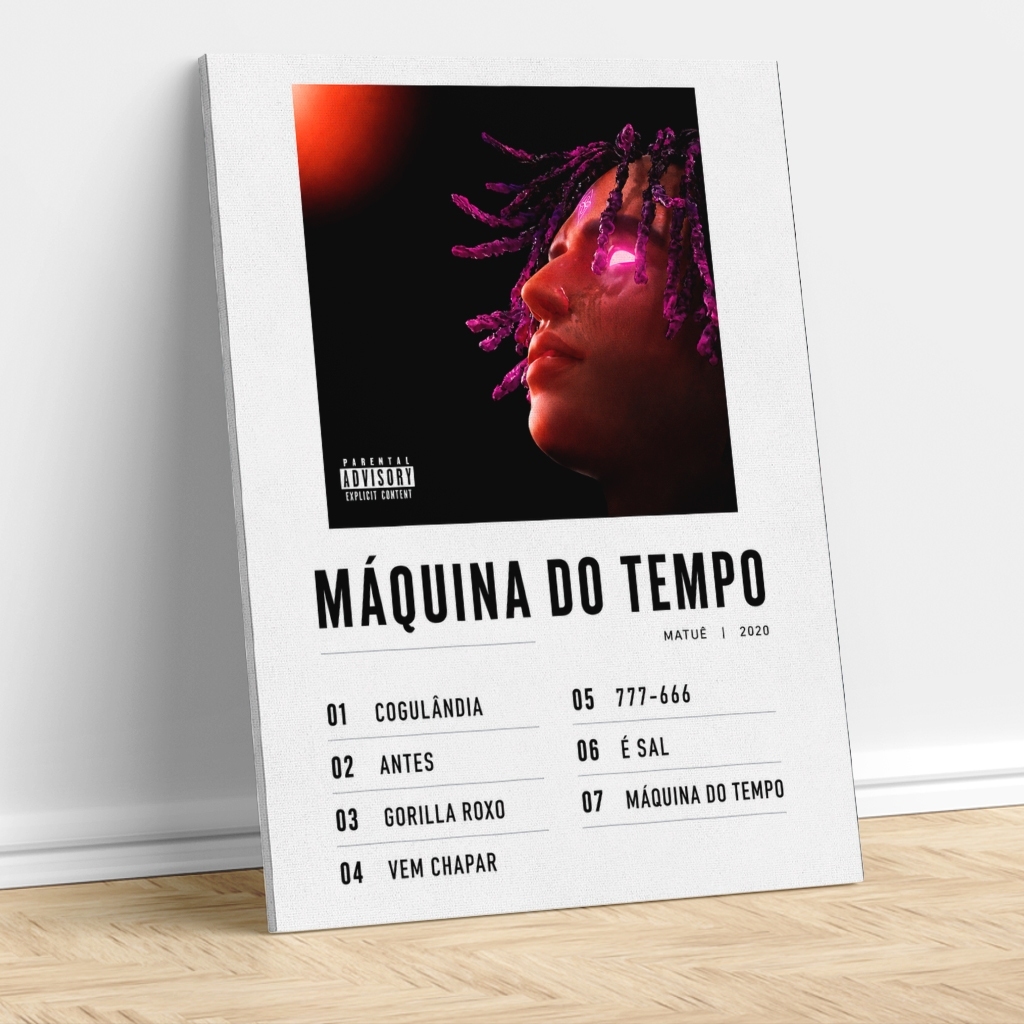 Placa Decorativa MDF Matuê Quadro Discografia Album Rapper Decoração Matue