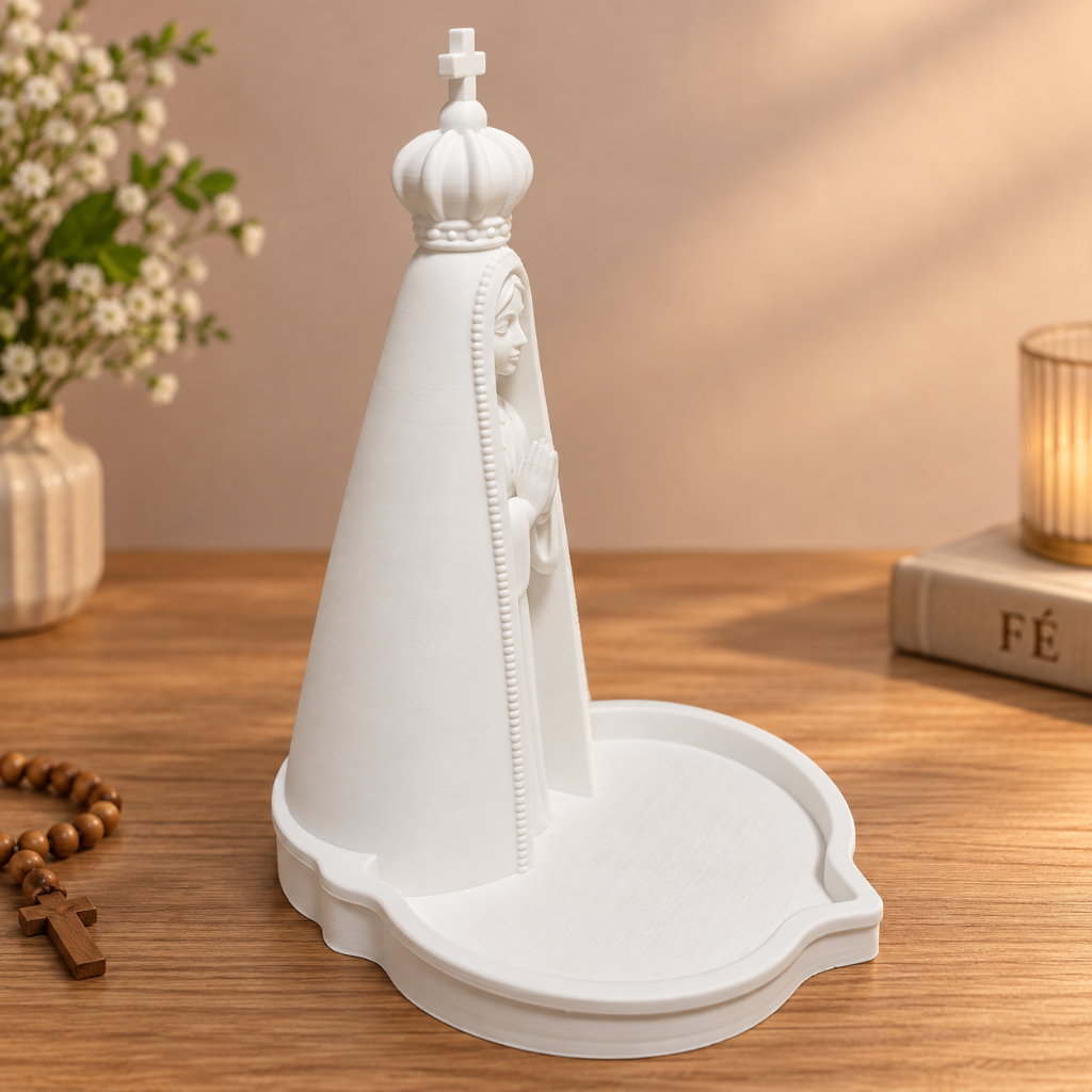 Nossa senhora aparecida - Porta terço (Impressão 3D) Qualidade !! — imagem 2 de 2