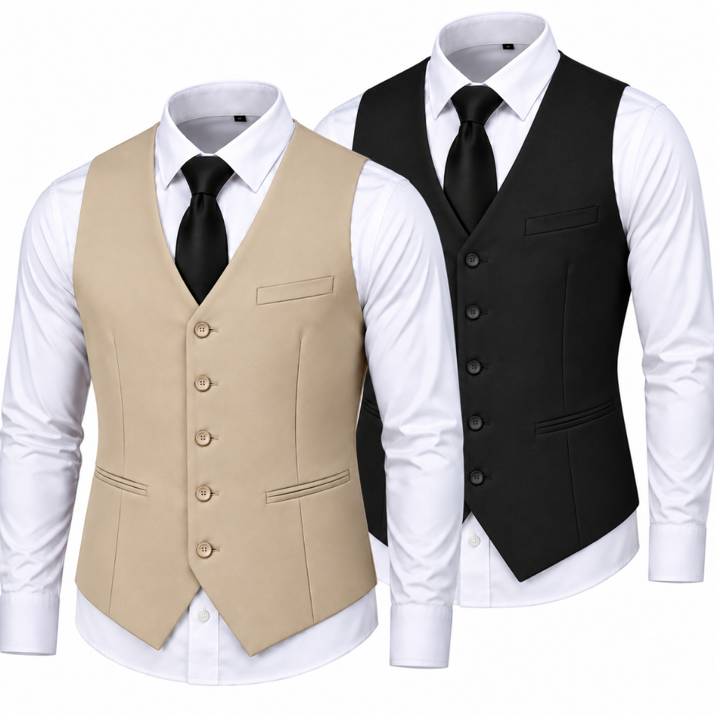 Kit 2 Coletes Social Ajustável Slim LA CLASSY P/Ternos - Pronta Entrega