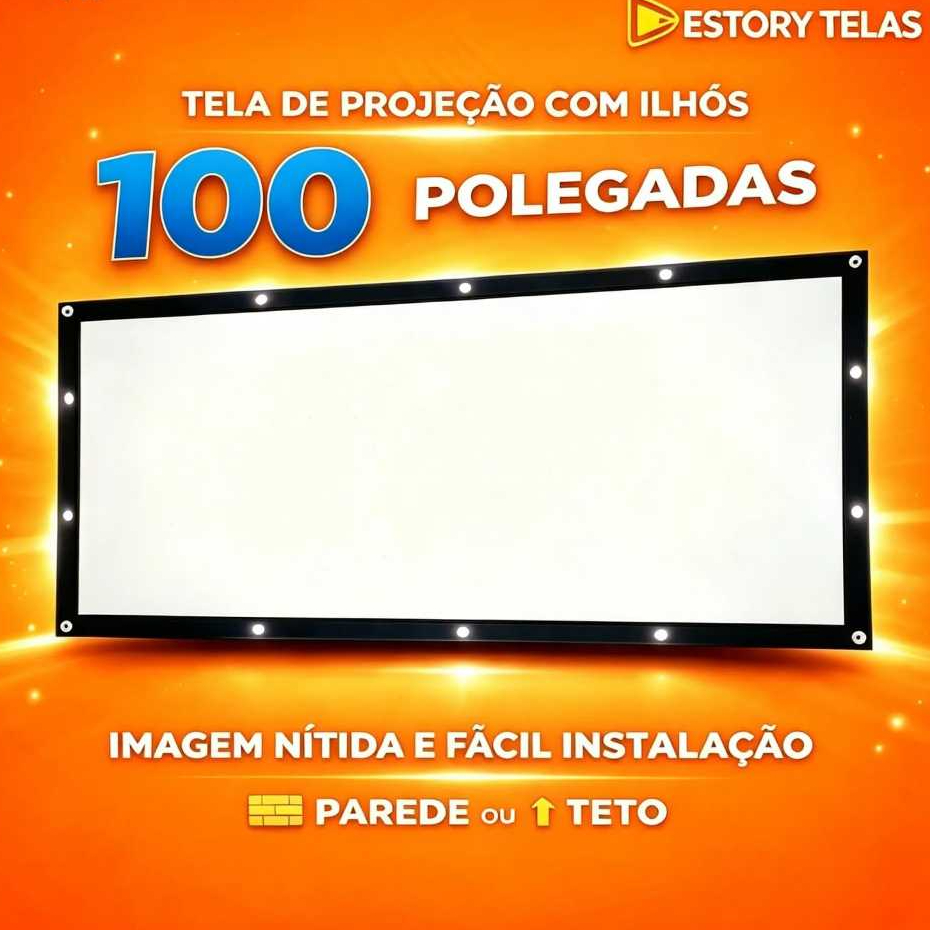 Tela de Projetor , Projeção Em vinil PVC com Bordas e ilhós fixado Fazemos o tamanho que precisar