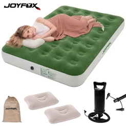 Colchão Inflável Casal / King com Bomba Manual JOYFOX Portátil Travesseiros e Bolsa para Camping