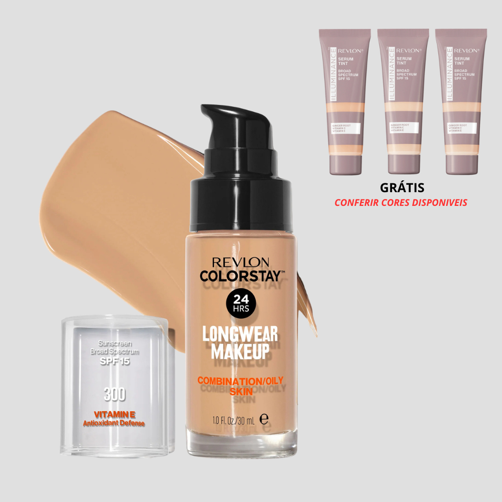 Base Revlon Colorstay FPS 15 - Base líquida 30ml + SERUM TINT GRÁTIS