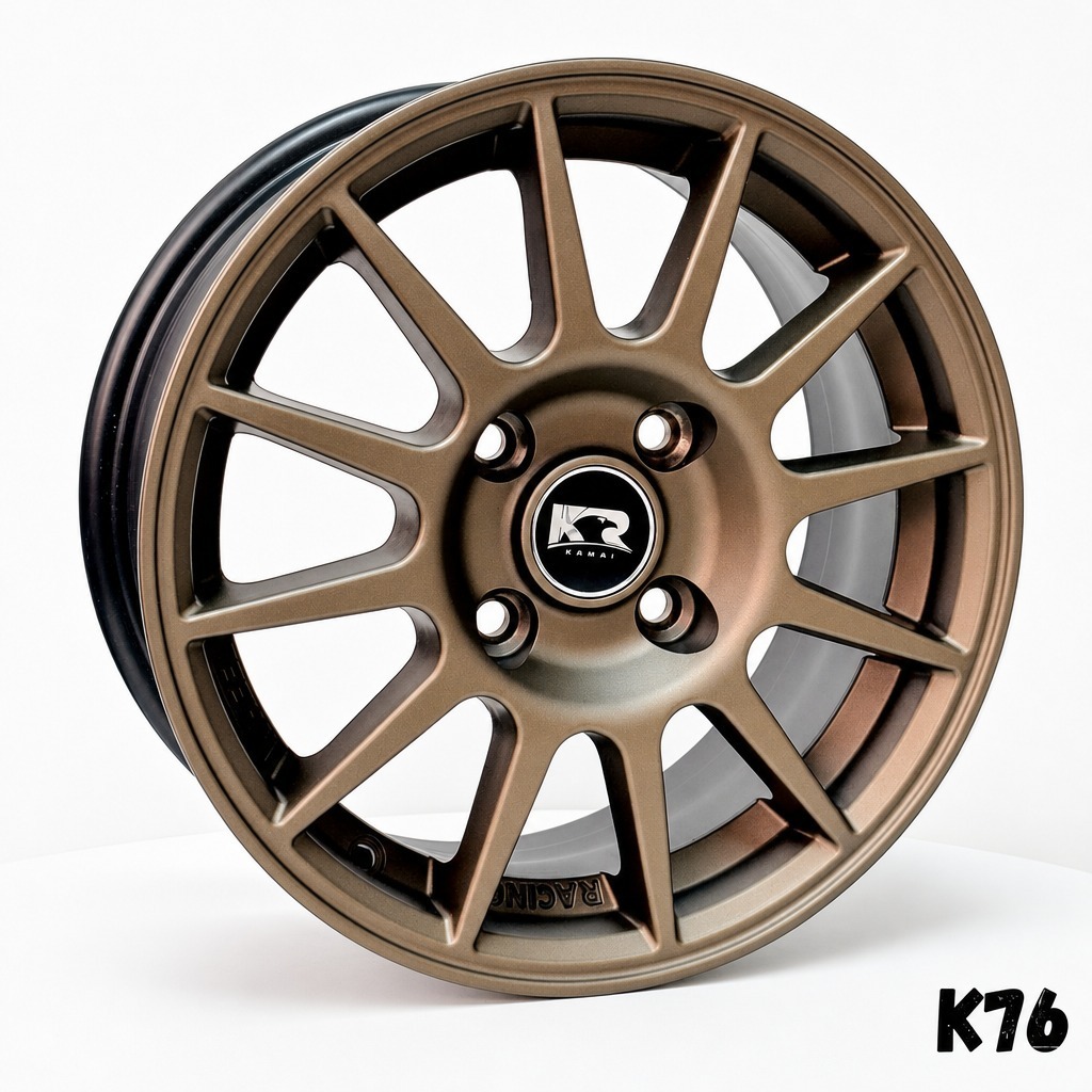 Kit 4 Rodas Aro 15x6,0 4x100 Oz Racing Gol Saveiro Celta Gm Corsa Bronze Krmai K76