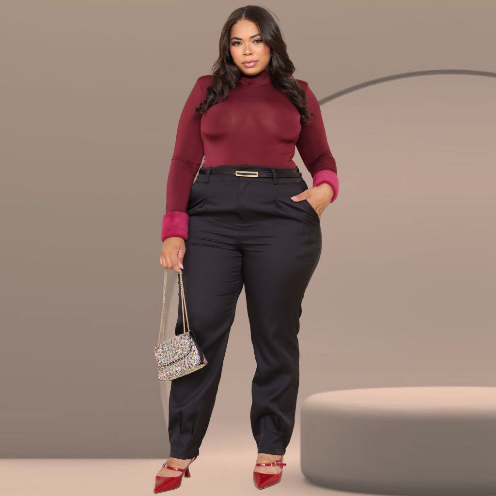 Calça Feminina Alfaiataria cenoura luxo plus do PatéG3 — imagem 2 de 2